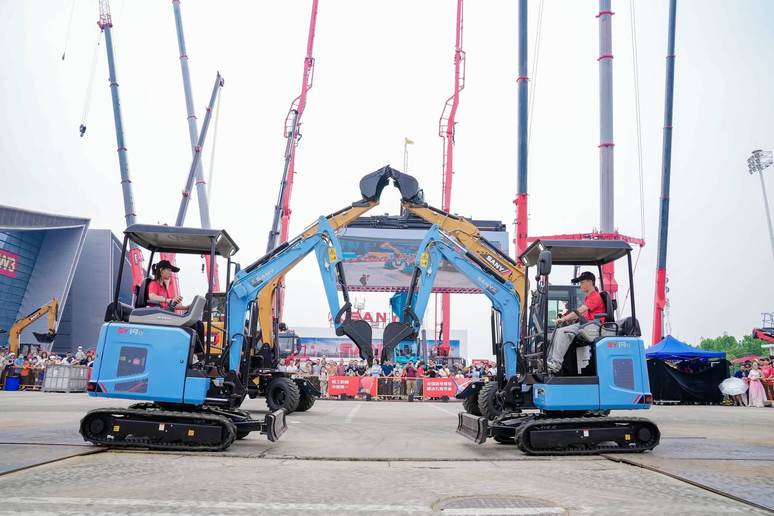 Sany excavator leads the era of electric drive